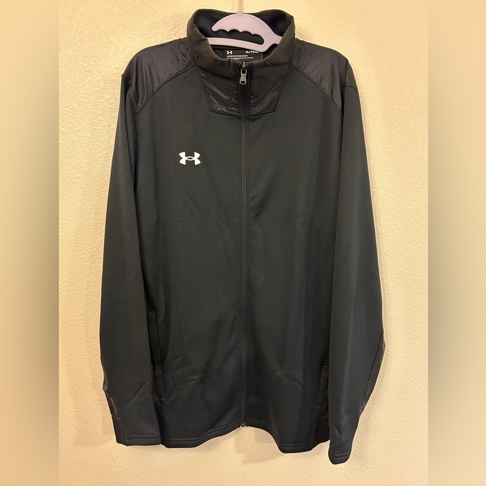 Men's Under Armour Command Warm-Up Full-Zip, XL, Black